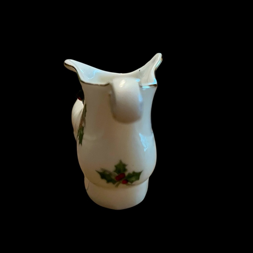🎄🥾VTG Brinton Bone China Miniature Boot Holly Berries Christmas Shoe Figurine🎄 - Picture 3 of 6
